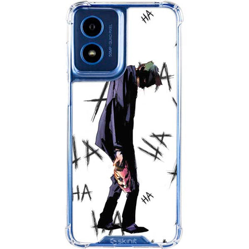 DC Comics The Joker HAHAHA Walking Moto G 5G (2024) Clear Case